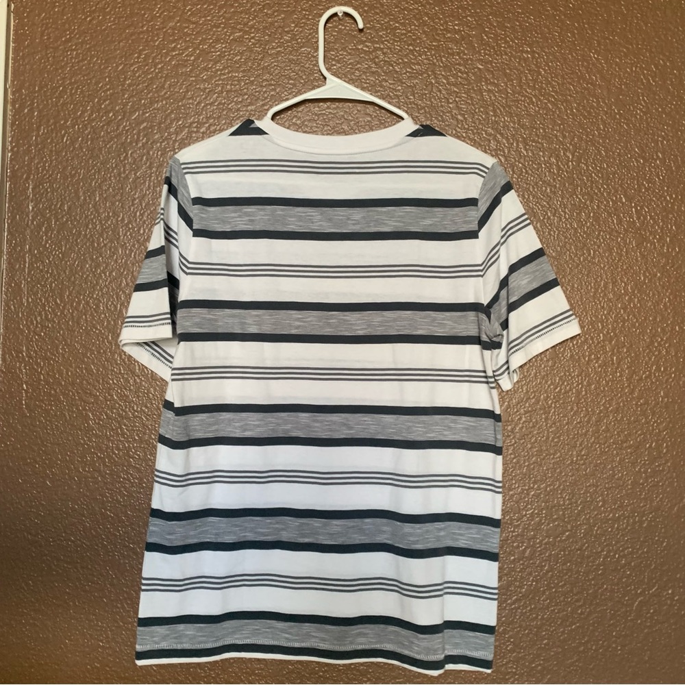 Boys Tony Hawk Stripped Shirt White Grey